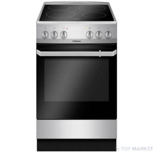 Голяма готварска печка Hansa FCCS 56069, 62л, стъклокерамичен плот